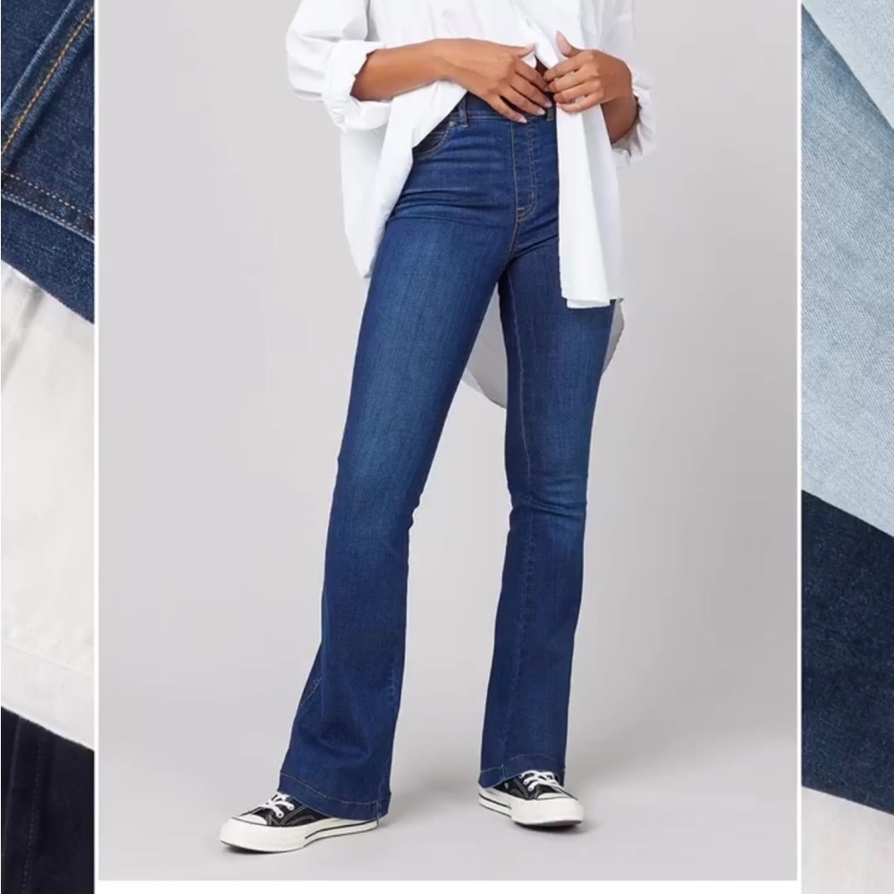 Spanx Flare Jeans, Midnight Shade XS